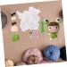 Lurrose 4 Sets Wool Doll Crochet Hook Key Hanging Decor Supply Knitted Key Pendants Crochet Supplies Simple - Buy Online on GoSupps.com