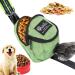 Cotal bag dispenser for dogs feed bag dog training treat treats multifunctional with feces bag dispenser delicacies dog eleckerli bag for walking dog training (green)