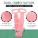 Silicone Body Scrubber & Exfoliating Facial Brush Set - Double Sided Quick Dry Antimicrobial - Perfect for Showering - Pink - Buy Online on GoSupps.com