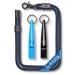 Gizzy - new - dog whistle - very reliable - loud & far -reaching whistle for effective dog training and successful dog training - (2 whistles 1 band - blue/black)