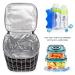 BABEYER Breastmilk Cooler Bag with Ice Pack - Fits 4 Baby Bottles, 9 Oz Capacity - Ideal for Nursing Moms and Daycare - Black - Buy Online on GoSupps.com