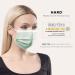 50pc Disposable Face Masks Made in Germany, CE Certified | Triple Layer Filtration 99.78% | Elastic Earloops | Breathable Mouth Cover - Green - Buy Online on GoSupps.com