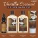 Vanilla Coconut Spa Gift Basket for Women & Men | 9-Piece Set with Lotions, Bath Bombs, Coconut Oil, Towel & More - Buy Online on GoSupps.com