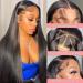 20 Inch HD Lace Front Wig for Black Women - 150% Density Straight Human Hair - Pre Plucked with Bleached Knots - Glueless 13x4 Lace Frontal Wig - Buy Online on GoSupps.com