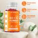 Vitamatic 2 Pack Vitamin D3 K2 Gummies - Bone, Heart & Immune Health Support - 60 Count, Non-GMO, Plant Based, Gluten Free - Buy Online on GoSupps.com