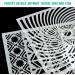 25-Pack Geometric Stencils 6x6 Inch - Painting Templates for Scrapbooking, DIY Art Supplies - Buy Online on GoSupps.com