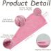 Premium Pink Hair Turban Towel with Button | Microfiber Head & Long Hair Towel for Quick Drying - International Shipping Available - Buy Online on GoSupps.com