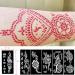 PADOUN 18-Sheet Henna Tattoo Stencils for Hands - Reusable Glitter Temporary Templates for Body, Arm, Hand - Indian Henna Sticker Kit - Buy Online on GoSupps.com
