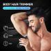 Premium Body Hair Trimmer for Men - Electric Razor for Pubic Armpits & Breasts with Charging Station - Buy Online on GoSupps.com