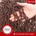 Xtrend 5Packs 36 Inch Nu Faux Locs Crochet Hair Dark Brown Natural Goddess Faux Locs Soft Locs Wavy Dreadlock Crochet Hair Extensions 14strands/pack for Black Women 30# 36 Inch (Pack of 5) 30# - Buy Online on GoSupps.com