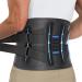 Fit Geno Back Brace Support for Lower Back Pain: Designed for Women & Men - Provides Lumbar Support for Herniated Discs Heavy Lifting - Breathable and Dual Adjustable Black L (Waist 37" - 53")