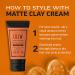 Matte Clay Cream American Crew Coiffant-Soin hybride pour hommes | Absorbe l exc s de s bum & purifie | Tenue moyenne avec finition mate | Gel coiffant effet naturel pour hommes. - Buy Online on GoSupps.com