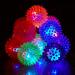 Relaxdays Hedgehog Ball Set of 12 - Colorful LED Bouncy Balls for Kids - 4 Flashing Colors 6.5 cm - Buy Online on GoSupps.com