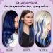 Runature Blue Hair Extensions 55cm Real Hair Bonding Extensions | 25 Strands 25g Keratin U-Tip - Perfect for International Shipping - Buy Online on GoSupps.com
