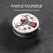Funny Christmas Moose Mini Round Pill Box | Portable 3 Compartment Pill Organizer for Travel Home & Office - Buy Online on GoSupps.com