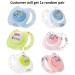 Glow in the Dark Silicone Bow Tie Baby Pacifiers - BPA Free Oval 2 Pack - Buy Online on GoSupps.com