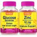 WellYeah Glucose + Zinc 50mg Gummies Bundle - Raises Low Blood Sugar Immune Support - Vegan Gluten Free Non-GMO - Natural Sourced Flavors - 60 Gummies