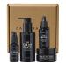 Caldera + Lab Men s Anti-Aging Skincare Kit The Regimen Rich + Eye Defense: Cleanser Moisturizer Night Serum & Eye Serum for Firmer Smoother Hydrated Skin | Clean Ingredients