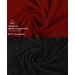 Buy Betz 10-Piece Premium 100% Cotton Wash Gloves Set | Ruby Red & Graphite | International Shipping Available - Buy Online on GoSupps.com