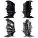 4pcs Metal Bat Wings Hair Barrettes Devil Gothic Hair Clips Halloween Hair Clip for Party Costume Vintage Style