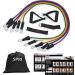 SPRI Resistance Band Kit - Interchangeable Tubes for Full Body Toning | 5 Bands Ankle/Wrist Straps Door Anchor & Guide - International Shipping Available - Buy Online on GoSupps.com