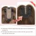 Women's Real Human Hair Toppers for Thinning Hair - 12 Medium Auburn Brown - Hand-Tied - Cover Gray Hair - 4.8in x 4in - Hair Loss Solution - Buy Online on GoSupps.com