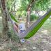 Forbidden Road Single Camping Hammock - Lightweight 210D Nylon Parachute Hammock for Outdoor Hiking and Travel - Supports 400lbs - Ropes and Carabiners Included - Green/Grey - Buy Online on GoSupps.com
