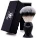 Haryali London Razor brush - Razor brush vegan - synthetic brush for wet razor - vegan razor brush for women and men made of noble resin handle - perfect trip shaving brushes black