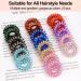 JessLab Spiral Hair Ties 20 Pcs - Traceless Phone Cord Hair Accessories for Girls & Women - No Crease Plastic Coil Ponytail Holders - No-Damage Headband - Lustrous Finish - Buy Online on GoSupps.com
