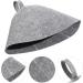 Tofficu 4-Piece Wool Sauna Hat Set | Felt Bathing Cap for Sauna & Shower | Russian Banya Head Protection (Gray) - Buy Online on GoSupps.com