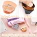 2 Pack Flat Top Kabuki Foundation Brush Set with Makeup Sponges - Pink Gold and Black - Buy Online on GoSupps.com
