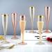Rose Gold Plastic Champagne Flutes - 30 Pack, 6.5 Oz, Disposable Toasting Glasses for Wedding Party - Gold Glitter Plastic Mimosa Glasses - Pink Cups - Buy Online on GoSupps.com