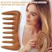 Berichw Wide Tooth Hair Comb - Natural Wood Comb for Curly Hair - No Static Sandalwood Hair Pick Wooden Comb for Detangling - Buy Online on GoSupps.com