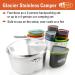 GSI Outdoors Glacier Stainless Camper 4-Person Cookware & Dinnerware Set for Camping - Buy Online on GoSupps.com