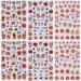 6 Sheets Fall Pumpkin Nail Stickers | 3D Thanksgiving Nail Art Decals | Autumn Leaves & Sunflower Designs for DIY Manicure - Buy Online on GoSupps.com