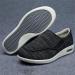 Yytcsjz Men's Diabetic Edema Slippers - Lightweight Air Cushion Walking Shoes for Elderly Comfort | Orthopedic Footwear for Arthritis & Fasciitis (BlackGrey Size 12 - Buy Online on GoSupps.com