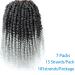 10 Inch Pre-twisted Grey Passion Twist Crochet Hair (Pack of 7) - Short Soft Pre-looped Braids for Black Women - Buy Online on GoSupps.com