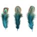50 pcs Blue Natural Pheasant Plumage Feathers 2-3 Inches for Sewing Crafts & Decorating - Buy Online on GoSupps.com