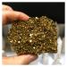 1PC Natural Citrine Cluster Aura Crystal Electroplating Titanium Quartz Cluster Stone Natural Quartz Crystal yuebang Stone Mineral Specimen (Size : 100-150g)