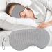 Sleep Mask for Women and Men Eye Mask for Sleeping Adjustable Blackout Double Side Sleep Eye Masks Soft Eye Covers Blindfold (Grey)