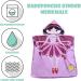FEBE Ballerina Bath Poncho for Kids | Hooded Towel & Bathrobe for Toddlers | International Shipping - Buy Online on GoSupps.com