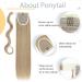 Silk-co Ponytail Hair Extension One Piece Clip in on Pony Tail Synthetic Straight Hairpieces 23inches Ash&Bleach Blond 23 Inch Ash&Bleach Blond - Buy Online on GoSupps.com
