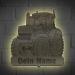 Personalized Tractor Wall Sign | Custom Wooden Decoration with Name & Optional Lighting - Perfect Gift - Buy Online on GoSupps.com