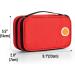 CURMIO Insulated Insulin Cooler Travel Case - Red Double Layer Diabetic Supplies Storage Bag - Detachable Pouches for Insulin Pens & Medication - Includes Ice Packs - Bag Only - Buy Online on GoSupps.com