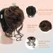 S-Noilite Messy Bun Hair Piece Tousled Updo Chignon Curly Wavy Scrunchie Ponytail Extension - Light Auburn to Dark Brown 30T4 - Buy Online on GoSupps.com