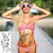 3D Flowers Temporary Tattoos for Women - 42 Sheets Body Art Arm Sketch Tattoo Stickers for Girls - Buy Online on GoSupps.com