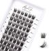 Individual Lashes 72 Cluster Lashes 3D False Eyelashes Natural Look D Curl Reusable Fluffy Individual Cluster Lashes Soft Eyelashes DIY Cluster Eyelash Extensions Mix 10-16MM-DM06 72PCS-DM06-Volume