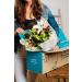 White Elegance Fresh Cut Flowers with Vase - Benchmark Bouquets - Buy Online on GoSupps.com
