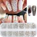 1600 Pieces Rhinestones Nail Art Glitter Stones - Self-Adhesive 6 Sizes with Tweezers & Picker Pen | Perfect for DIY Nail Designs - International Shipping Available - Buy Online on GoSupps.com