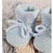 Royal Icon Knitted Bow Baby Booties for 0-3 Months - Blue Ri359 - Buy Online on GoSupps.com